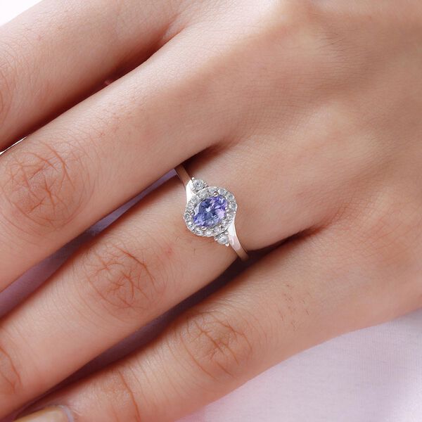 Tansanit und Zirkon-Ring image number 3