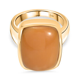 Oregon Karamell Opal Ring Messing (Größe 18.00) ca. 9,24 ct