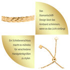Zartes geflochtenes vergoldetes Armband image number 5