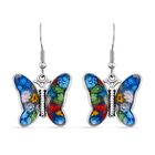 Murano-Stil Glas Ohrringe Reiner Edelstahl