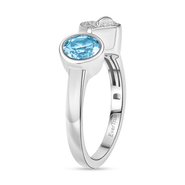 EverTrue himmelblauer Topas Ring - 1 ct. image number 4