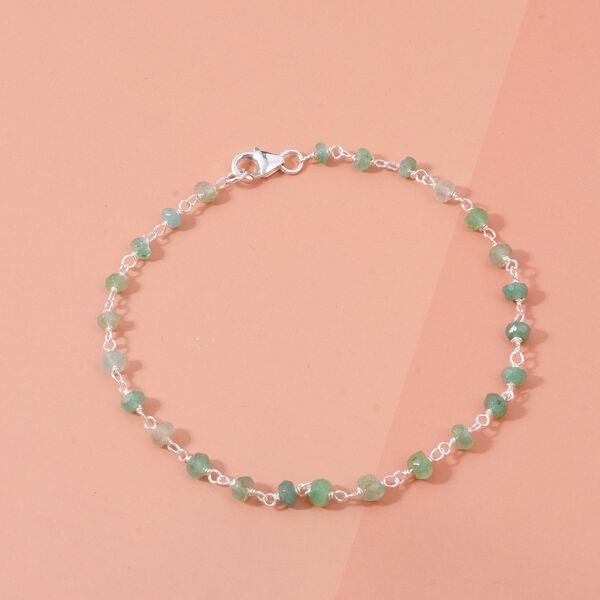 Socoto Smaragd Armband ca. 19 cm 925 Silber ca. 6,00 ct. image number 1