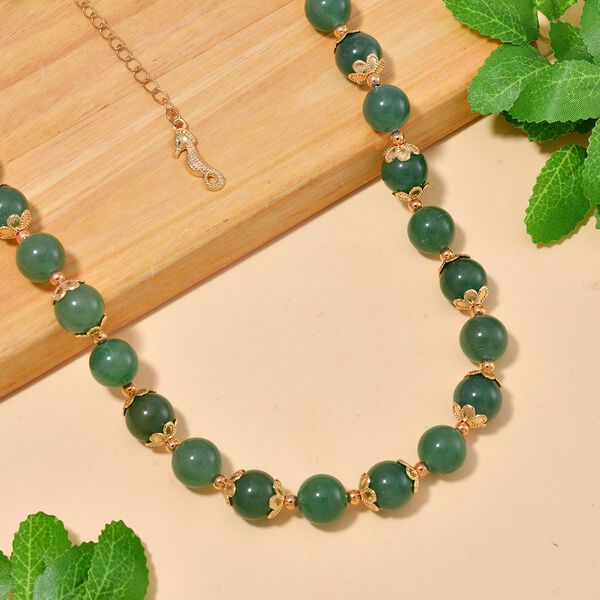 Grüne Aventurin-Halskette, 45 cm - 420 ct. image number 2