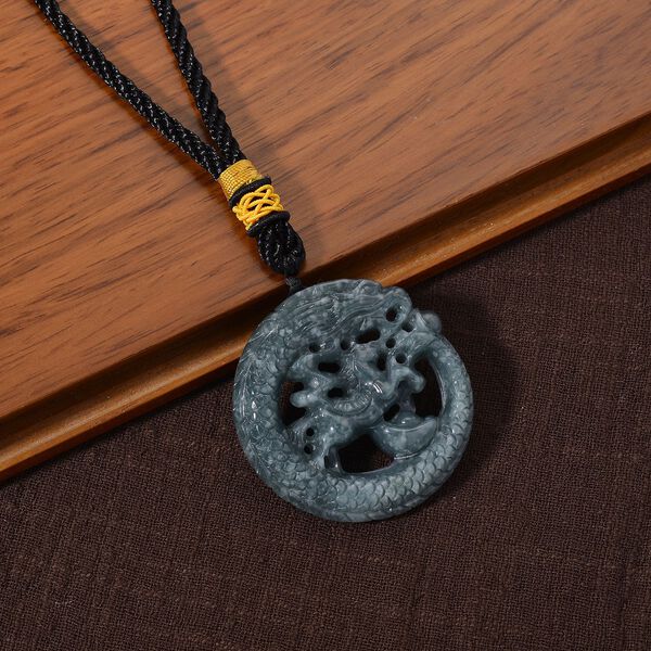 "One piece  approx 45mm carving Dragon & Horse  Type A Olmec Jadeite hanging d&eacute;cor  " image number 1