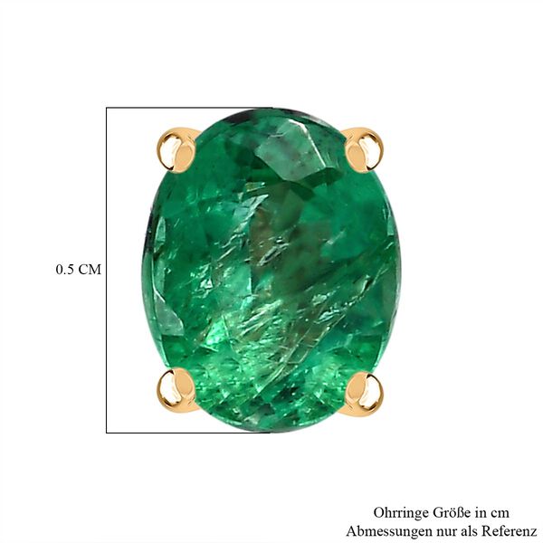 AAA Smaragd Ohrstecker - 0,70 ct. image number 6