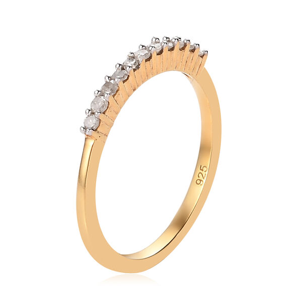 Diamant Ring 925 Silber 585 Vergoldet image number 4