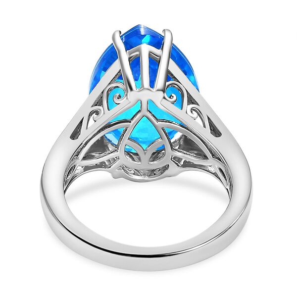 Karibik Quarz und Zirkon Ring - 9,43 ct. image number 6