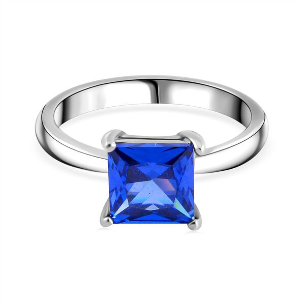 Blauer Kristall Schmuckset Reiner Edelstahl image number 3