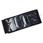 3er-Set hängende Aufbewahrungstasche, PVC, Größe 33x80 cm, Schwarz