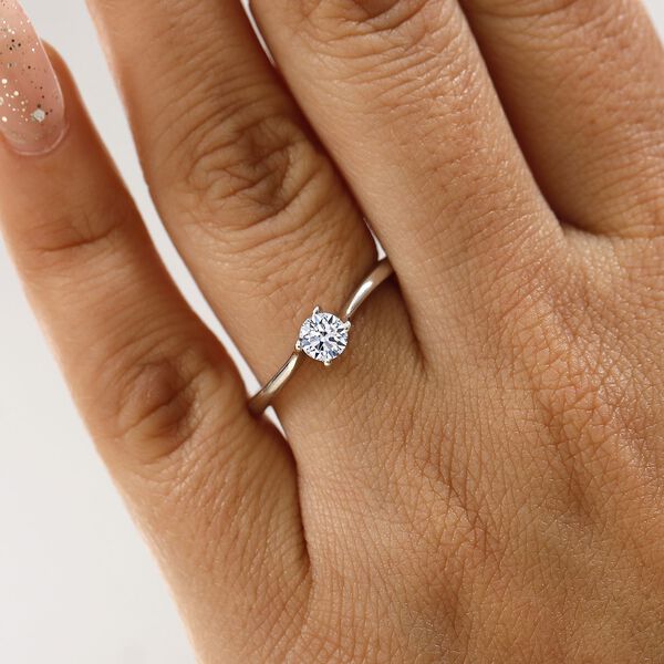 LUXURIANT SI-GH Labor Diamant Ring, 925 Silber rhodiniert - 0,33 ct. image number 3