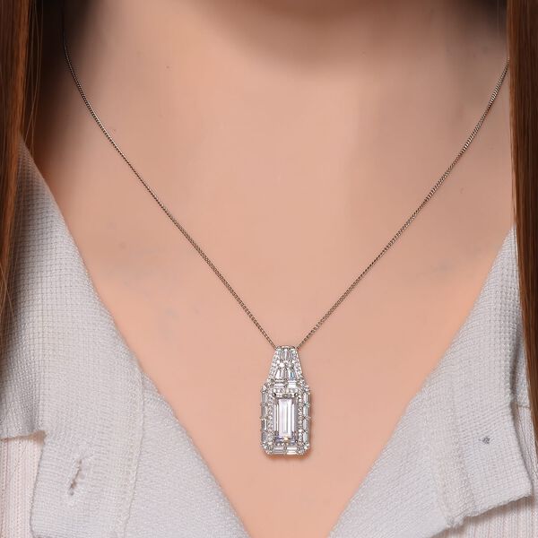D'Joy Moissanit Anhänger mit 50cm Kette - 4,03 ct. image number 1