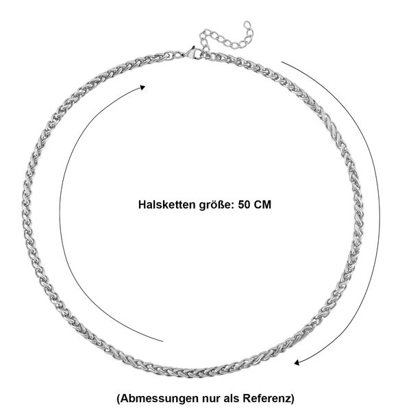 Byzantinische 50+5cm Halskette in Silberton image number 7