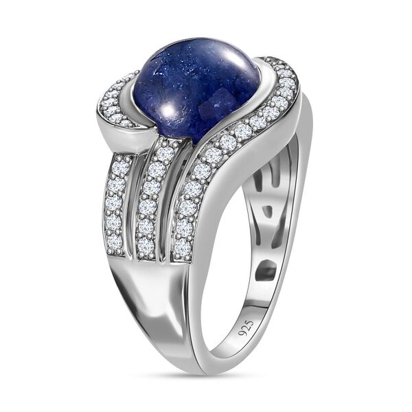 Tansanit und Zirkon Ring - 5,81 ct. image number 5