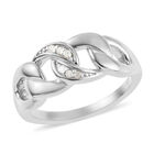 Diamant Ring 925 Silber platiniert  ca. 0,05 ct image number 3