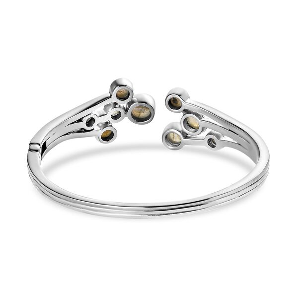 Labradorit Armreif ca. 19 cm Edelstahl ca. 9,02 ct. image number 5