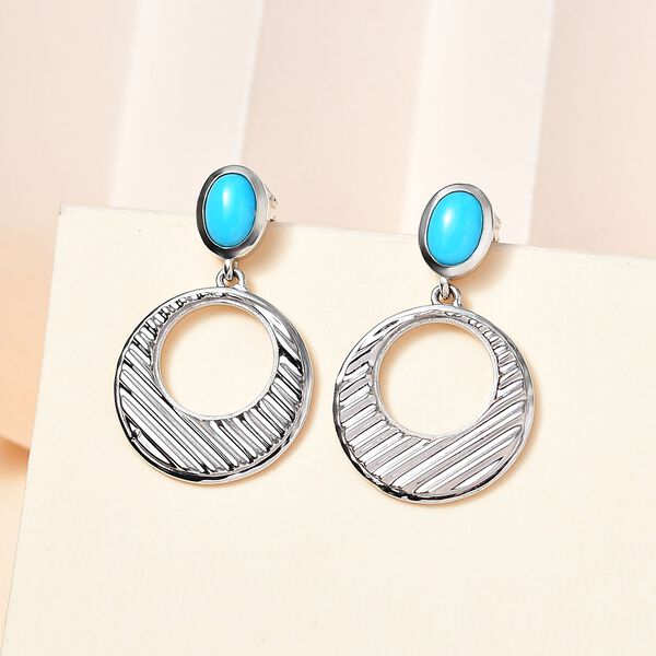 Royal Bali Kollektion- Sleeping Beauty Türkis-Ohrringe - 1,40 ct. image number 2