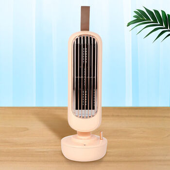 2-in-1 Ventilator und Luftbefeuchter ohne Fl&uuml;gel mit USB-Kabel