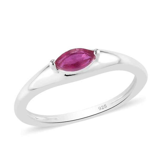 Afrikanischer Rubin-Ring, (Fissure gef&uuml;llt), 925 Silber image number 4