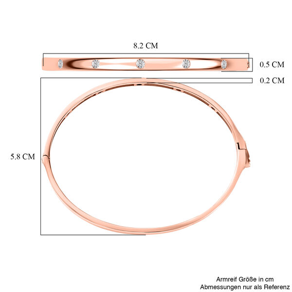 EverTrue 19cm Armreif mit Diamantakzenten, Ros&eacute;goldton image number 6
