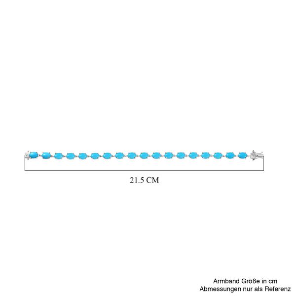 Sleeping Beauty T&uuml;rkis und Labor Diamant Armband image number 5