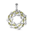 Peridot Anhänger 925 Silber rhodiniert ca. 1,09 ct.