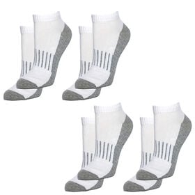 4er-Set Kupferfaser-Kompressions-Socken, Antibakteriell und Anti-Geruch, 36-40, S/M, weiß-grau