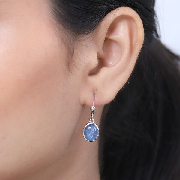 Kyanit Ohrh&auml;nger 925 Silber Platin-&Uuml;berzug ca. 5,21 ct&nbsp; image number 2