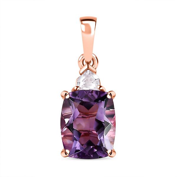 Rose De France Amethyst Schmuckset 925 Silber Ros&eacute;gold Vermeil ca. 6,30 ct. image number 8