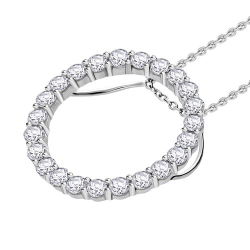 LUXURIANT DIAMOND -  Lab Grown Diamant SI-GH SGL zertifiziert Anhänger 925 Silber rhodiniert ca. 1.00 ct image number 3