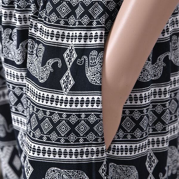 Gewebte Viskosehose, Länge 103/ Hüfte 66/ Taille 56cm, schwarz image number 4