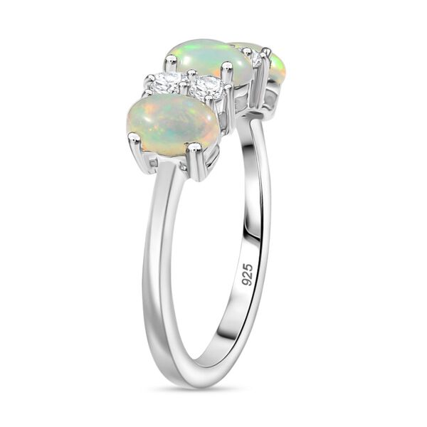 D'Joy AA Nat&uuml;rlicher, &auml;thiopischer Welo Opal und Zirkon Ring - 1,29 ct. image number 4