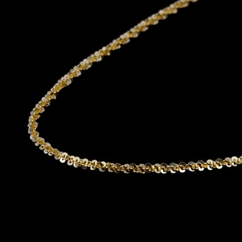 Italienische, alternierende Margarita-Kette, ca. 60 cm, 925 Silber Roségold-Überzug ca. 4,52g image number 0