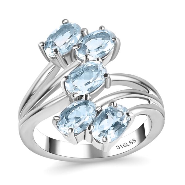 Himmelblauer Topas-Ring - 2,74 ct. image number 4