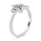 LUSTRO STELLA - Amethyst Zirkonia Stern Ring 925 Silber image number 3