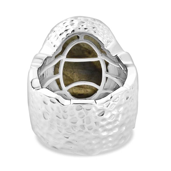 Labradorit Ring, Silberfarben (Größe 17.00) ca. 11.93 ct image number 6