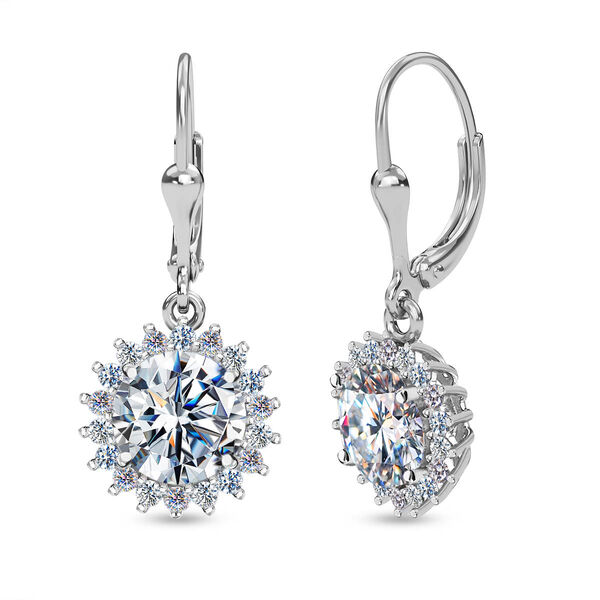 Moissanit Ohrringe - 5,76 ct.