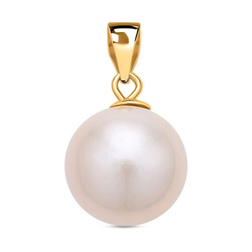 Weiße Edison Perle Anhänger, 10,50 Ct. image number 0