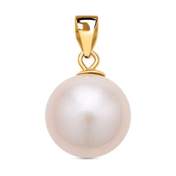 Wei&szlig;e Edison Perle Anh&auml;nger, 10,50 Ct.