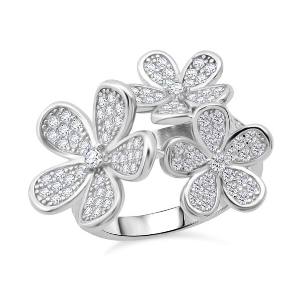 Lustro Stella Wei&szlig;er Zirkonia Ring 925 Silber rhodiniert (Gr&ouml;&szlig;e 19.00), image number 3