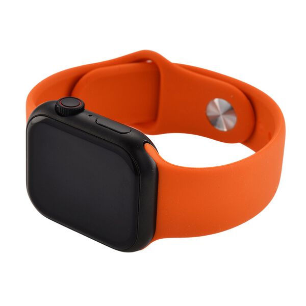 Smartwatch HW mini 2 1,75 Zoll Schwarz, Set mit 7 Wechselarmbändern inklusive kristallbesetztem Armband, IP67, Bluetooth 5.2, kabelloses Laden, Orange image number 5