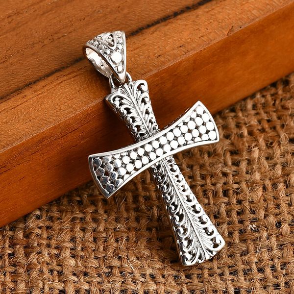 Royal Bali Kollektion - Kreuz Anhänger in 925 Silber image number 1