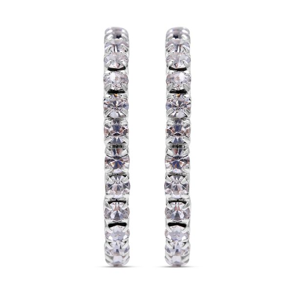 Wei&szlig;e Kristall-Ohrringe mit Armband - 7,90 ct. image number 6