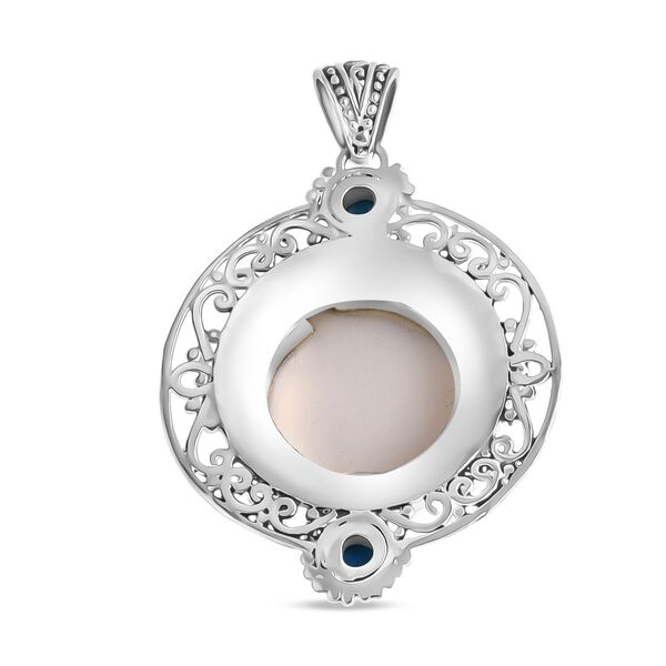 D'Joy Sleeping Beauty T&uuml;rkis, Ox Bone Anh&auml;nger 925 Silber ca. 0,59 ct. image number 4