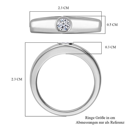 LUXURIANT DIAMOND- VS-EF Labor Diamant Ring, 925 Silber rhodiniert - 0,25 ct. image number 5