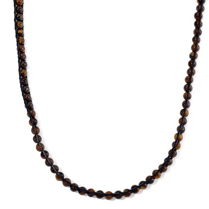 Gelbe Tigerauge Halskette, flexibel (ca. 42 cm), ca. 80.00 ct