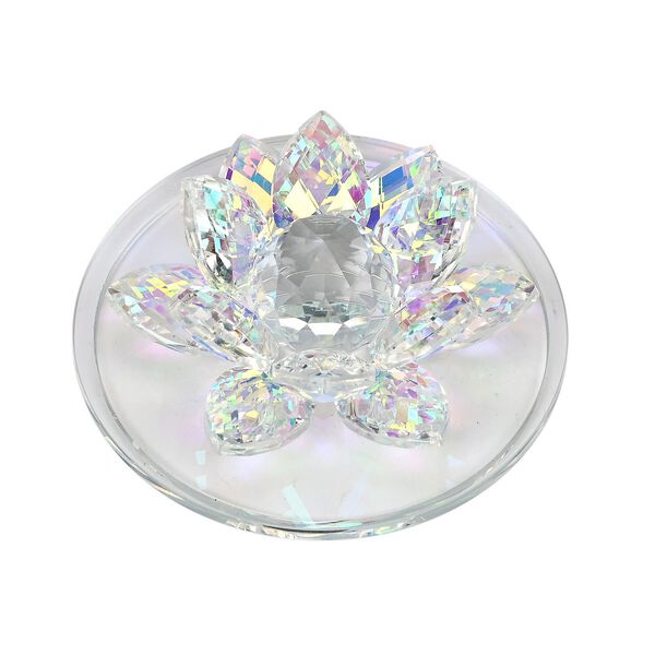 Deko Vorratsglas aus Kristallglas mit Lotusbl&uuml;te Deckel, pink image number 9