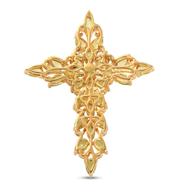 Nat&uuml;rlicher Peridot-Anh&auml;nger in Silber, 5,32 ct. image number 5