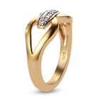 Diamant Ring 925 Silber 585 Vergoldet image number 4