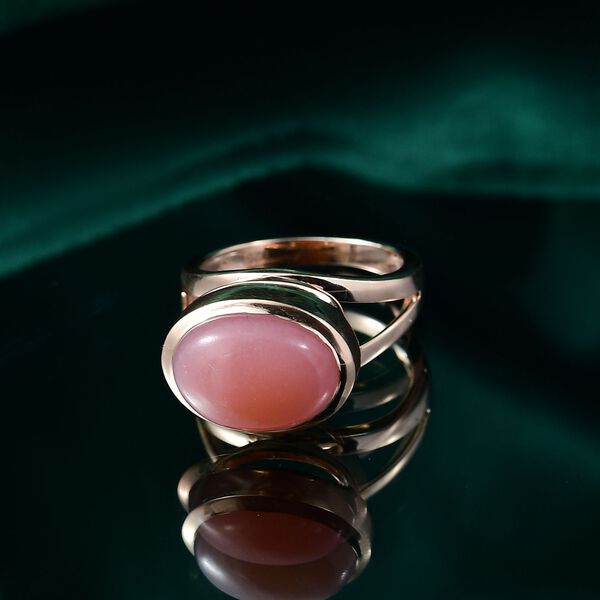 AA Vinicunca-Peruanischer Opal Ring 925 Silber 750 ros&eacute;vergoldet (Gr&ouml;&szlig;e 18.00) ca. 4,96 ct image number 1