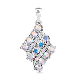 J Francis gefertigt mit SWAROVSKI- AB und weißer Swarovski Kristall Anhänger